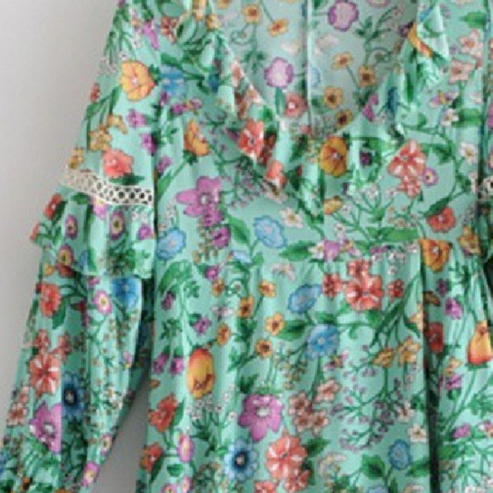 LAST ONE Flur Vineyard Asymmetrical Gown - Picture 3 of 8